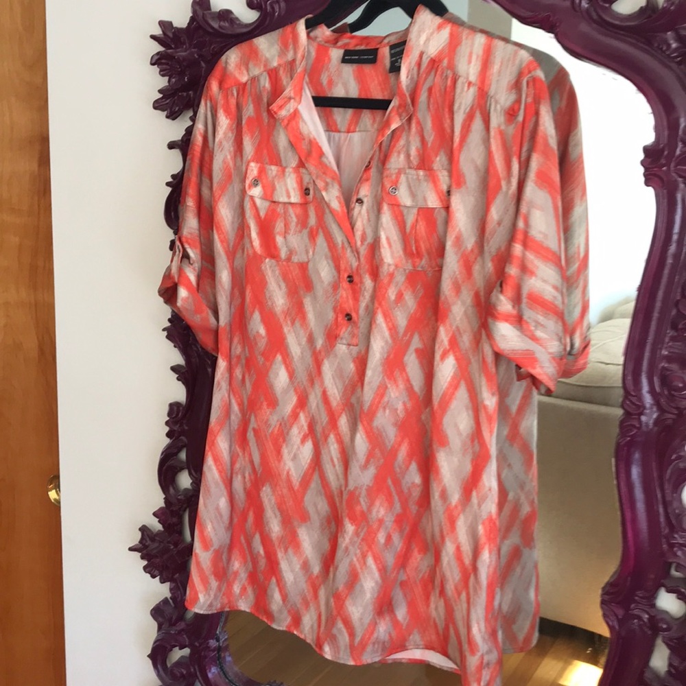 Beautiful orange patterned tunic